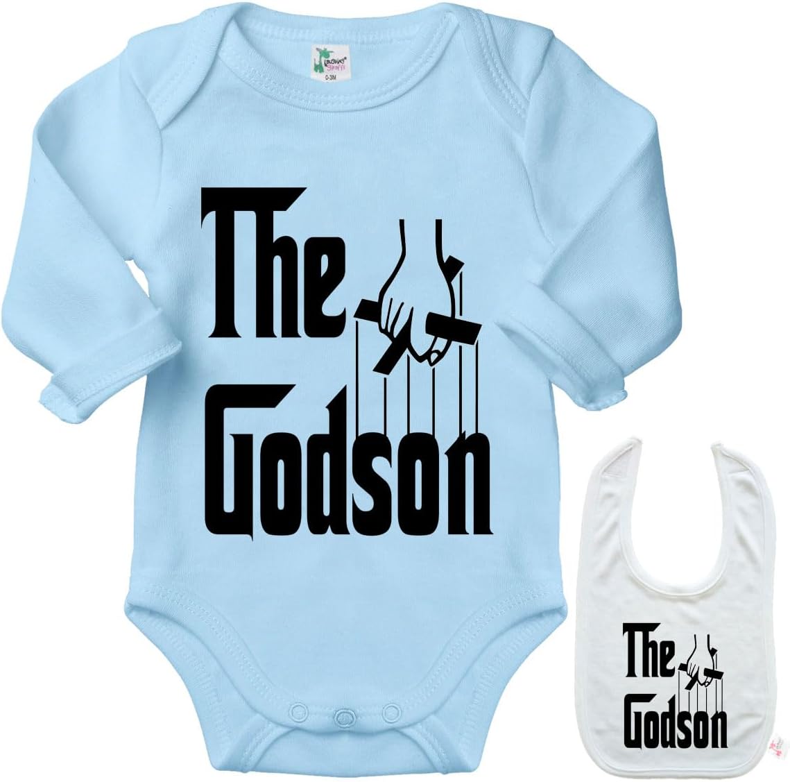 The Godson - Godchild Onesie Newborn Baby Bodysuit infant Outfit & Matching Bib