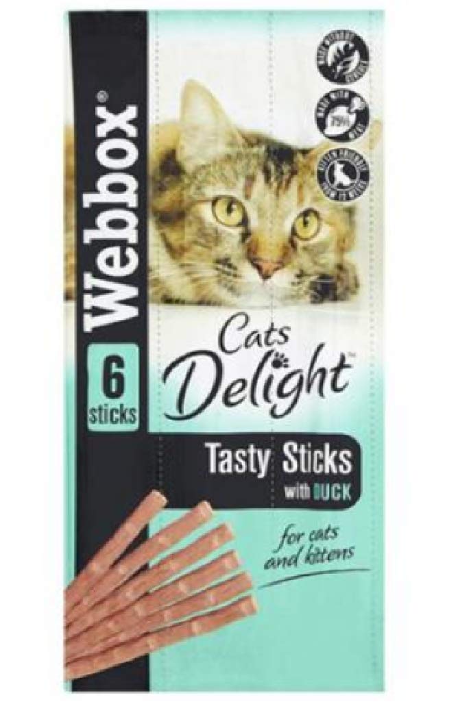 TASTY STICKS DUCK CAT TREATS- 30G/6 STICKS PACK REWARD DELIGHT KITTEN (1X)
