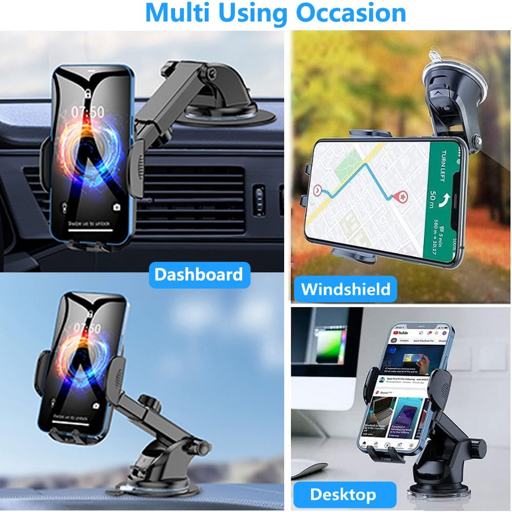 Support Voiture Ventouse Universel 360° - Pour Smartphones 4-7 Pouces