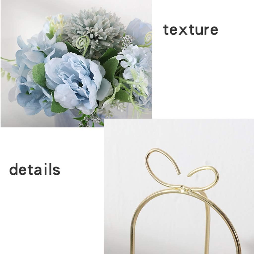 YYDS Vase Set Artificial Flowers Fake Flowers Bonsai with Pot Vase Pompon Chrysanthemum Hydrangea Peony Artificial Flowers Wedding Party Home Decor Artificial Flowers (Color : Light Purple)