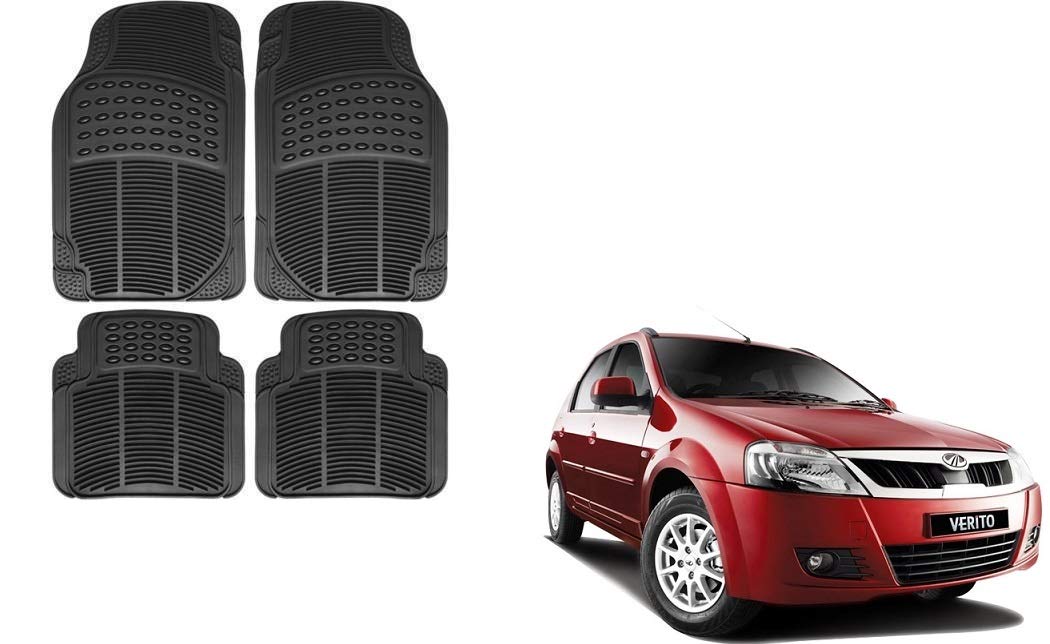 Skynex Black Rubber Floor/Foot Mat Set of 4 for Mahindra Verito Amazon.in Car & Motorbike
