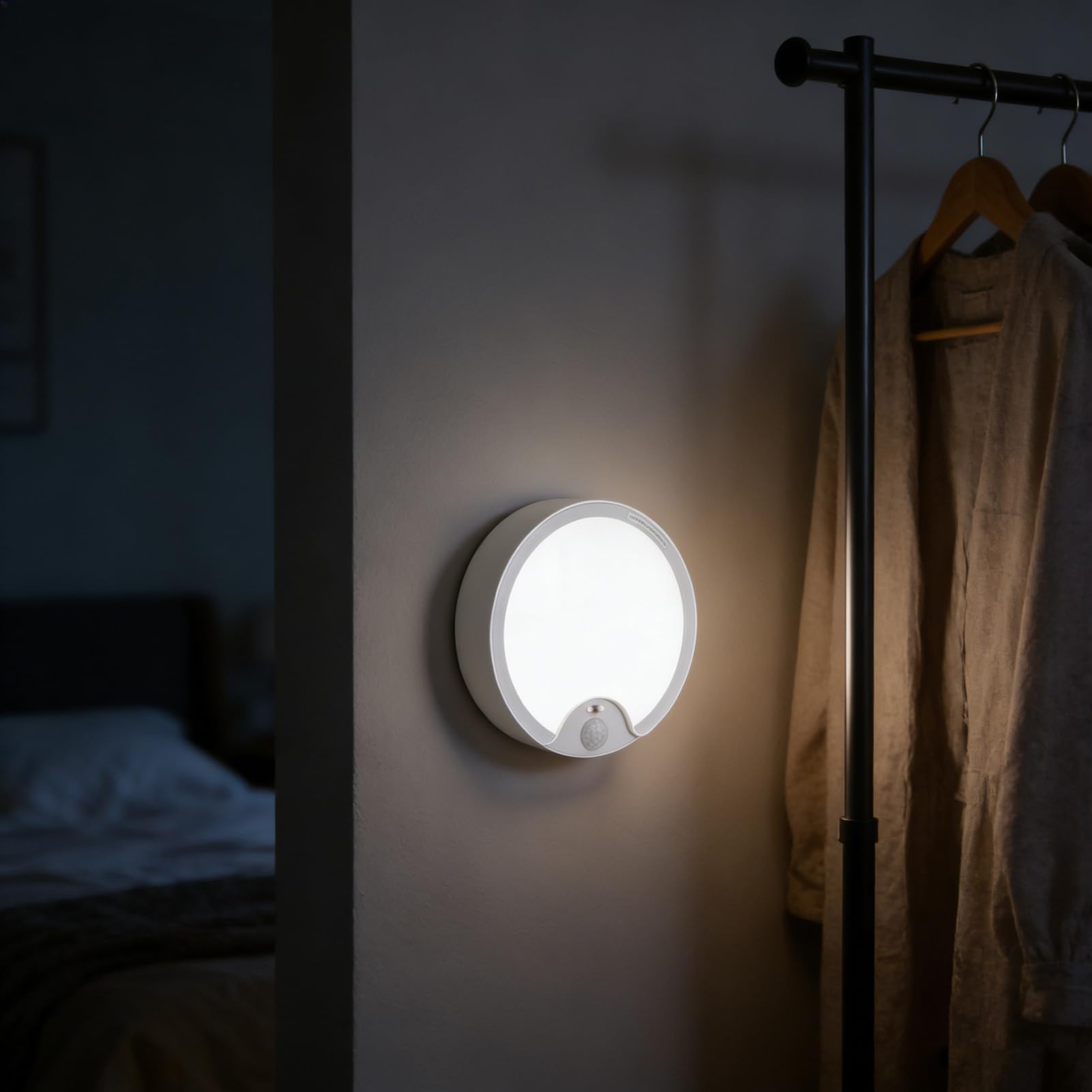 Luz de Techo LED Sensor de Movimiento Luz Nocturna Aspecto Moderno y