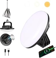 VAVOFO 4000LM Rechargeable LED Camping Lantern, 15000mAh Power Bank, 180 LEDs, 3 Modes, Magnetic IP65 Waterproof Tent Light for Emergencies