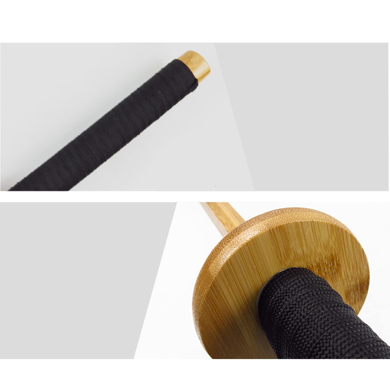 Bokken de Bambú Natural Hecho a Mano 102cm Espada Samurái de Madera para Entrenamiento Kendo y Decoración