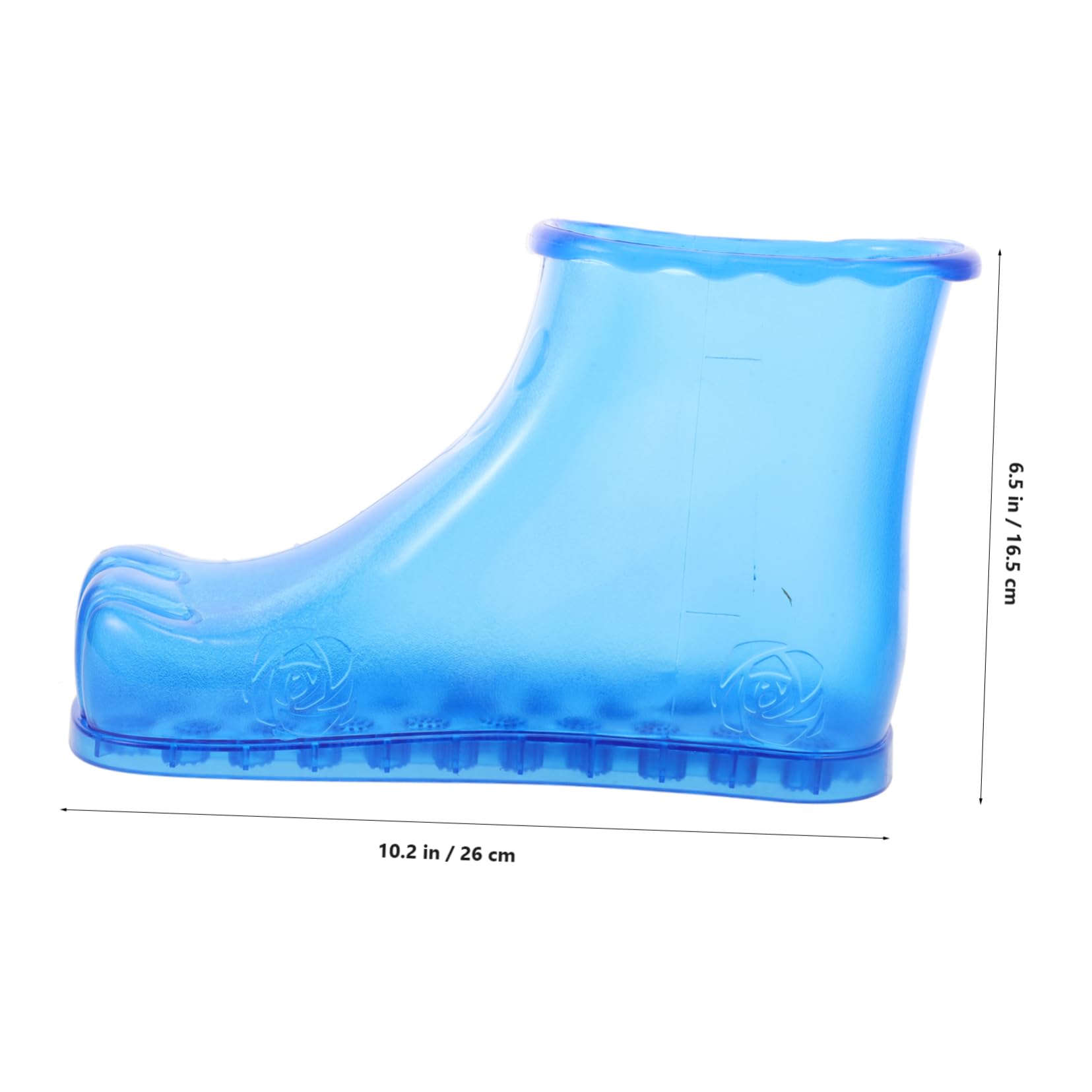 Fußbadeschuhe Geeignet für Entspannende Fußpflege aus Pvc Hohe Stiefel Fußbad Größe 42 Blau Tragbar für Komfortables Fußbad für Zuhause und Reise