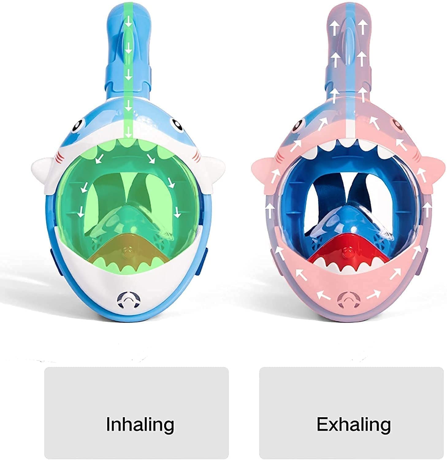 Masque de plongée pour Adultes, Masque de plongée intégral pour Enfants, Masque de plongée sous-Marine Anti-buée pour Masque de Natation pour Enfants