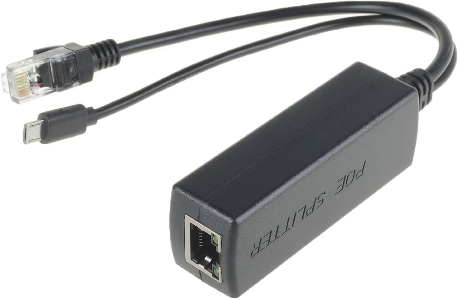 Active PoE Splitter Power Over Ethernet 48V to 5V 2.4A Micro USB Plug for Raspberry Pi B B+ 2 3