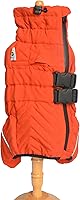Vista 9 de Abrigo cálido para perro, chaleco de doble capa, 7 patas cubiertas, resistente al viento, impermeable, reflectante, cálido, para patinaje al aire