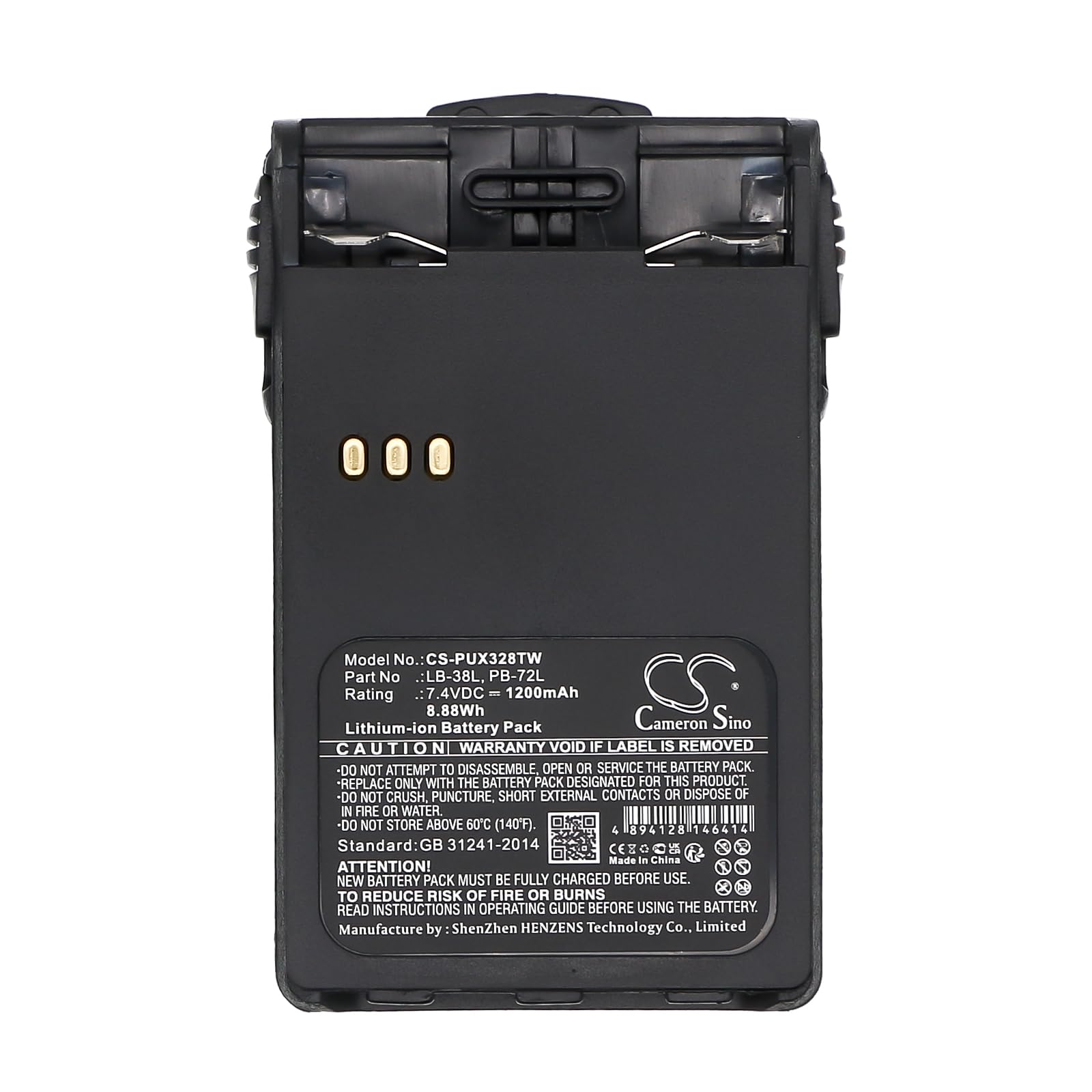 TECHTEK Batteria 1200mAh compatibile con Midland CT-32, CT-710, CT200, CT210, CT400, CT410, G14, PR-2216