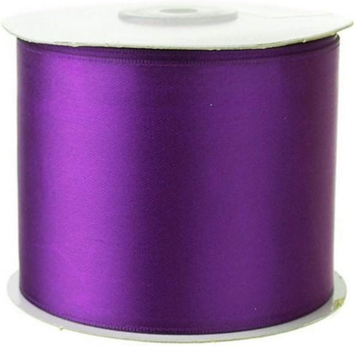 Double Face Satin Ribbon, 2-1/2-inch, 25-Yard (Purple)