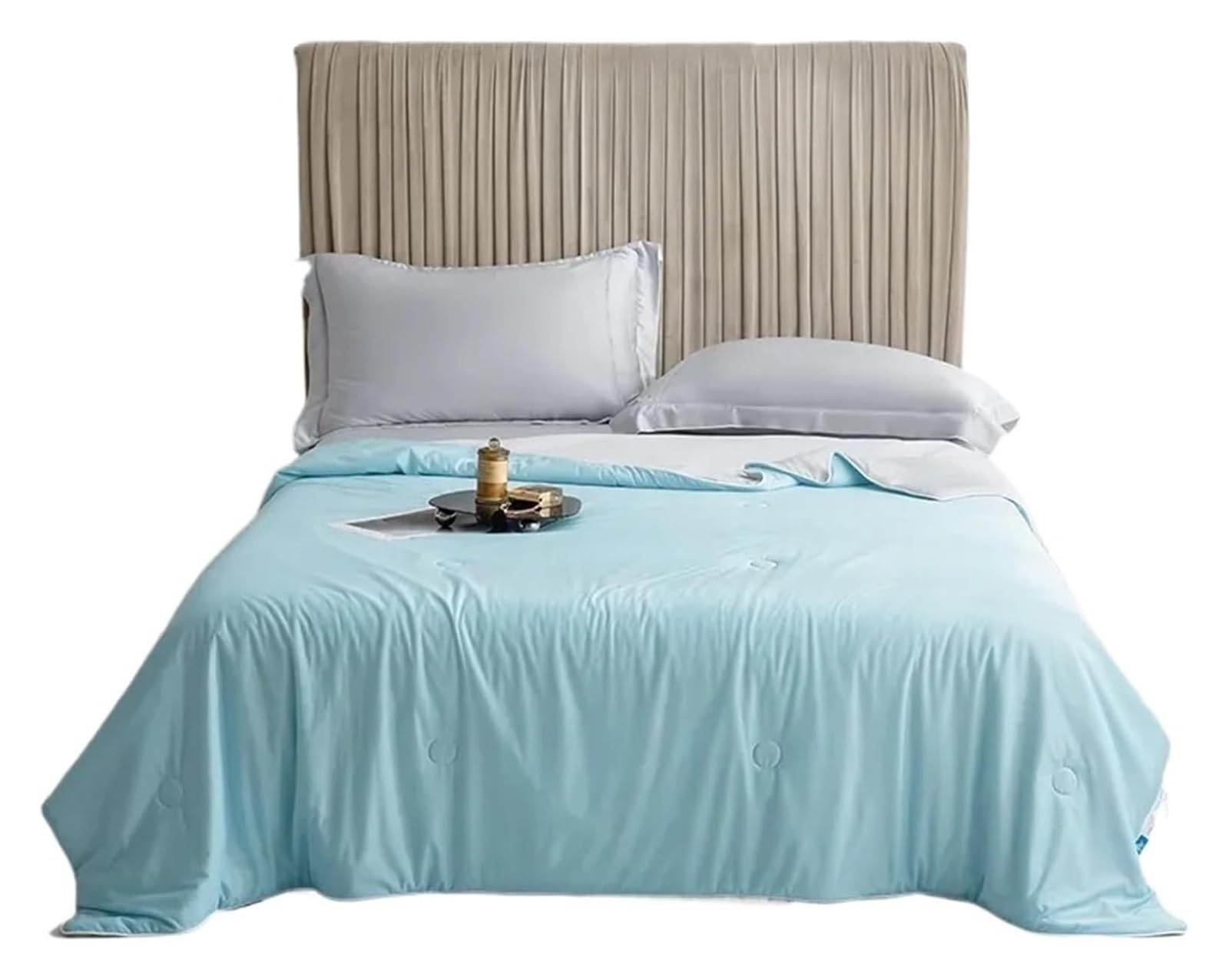 EBzvblxm Cooling Blanket for Summer, Cooling Blanket Double Sided Summer Quilt Multicolor Multiple Sizes(Sky Blue,200x230 cm)