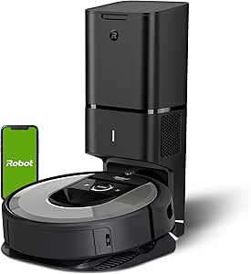 iRobot Roomba i7+ (i7556) | Wi-Fi-robotdammsugare, automatisk sugstation, intelligent rumsplanering, schemalagd rengöring, 2 borstar med flera bottnar, App-kontroll, perfekt för djurhår