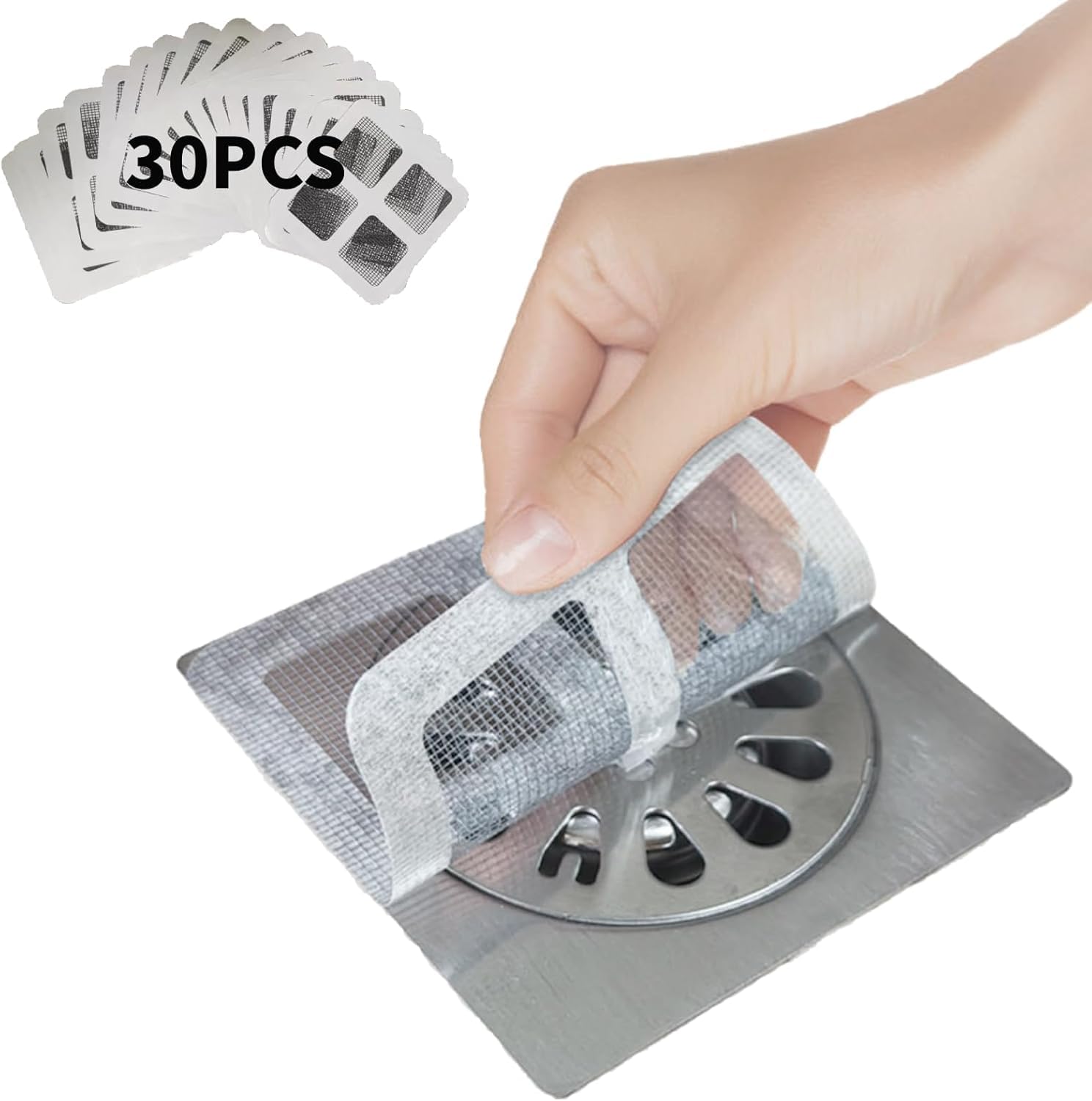 Xfopz 3.9" X 3.9" Disposable Drain Covers, Disposable Drain Covers for Shower, Disposable Filter Patches for Drain, Disposable Shower Drain Hair Catcher Mesh Stickers (30) (B0DDCFLM7R) Amazon Price History, Amazon Price Tracker