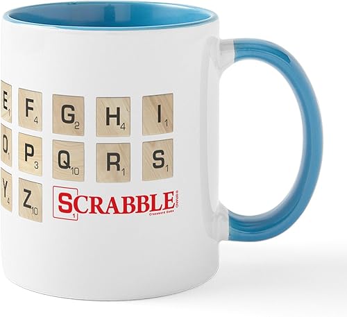 Miniatura 80 de CafePress Scrabble Champion - Taza de café de cerámica (11.0 fl oz) 2-Blanco/Negro Interior - Scrabble Champion,Blanco - Logo,Blanco - Logo