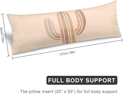 Miniatura 8 de Funda de almohada corporal, estilo bohemio, abstracto, con hojas de Monstera tropicales, para cama, tamaño grande, suave, estilo mediados de siglo,