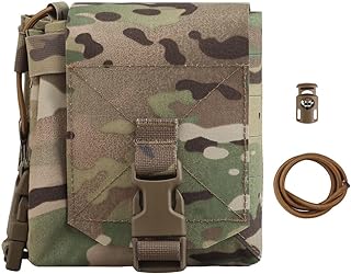 Molle Large Multifunctional Sub Pouch, Tactical 5.56 Magazine Pouch Radio Storage Bag 2 in 1 for Duty Belt Vest - GYDEHUTJ