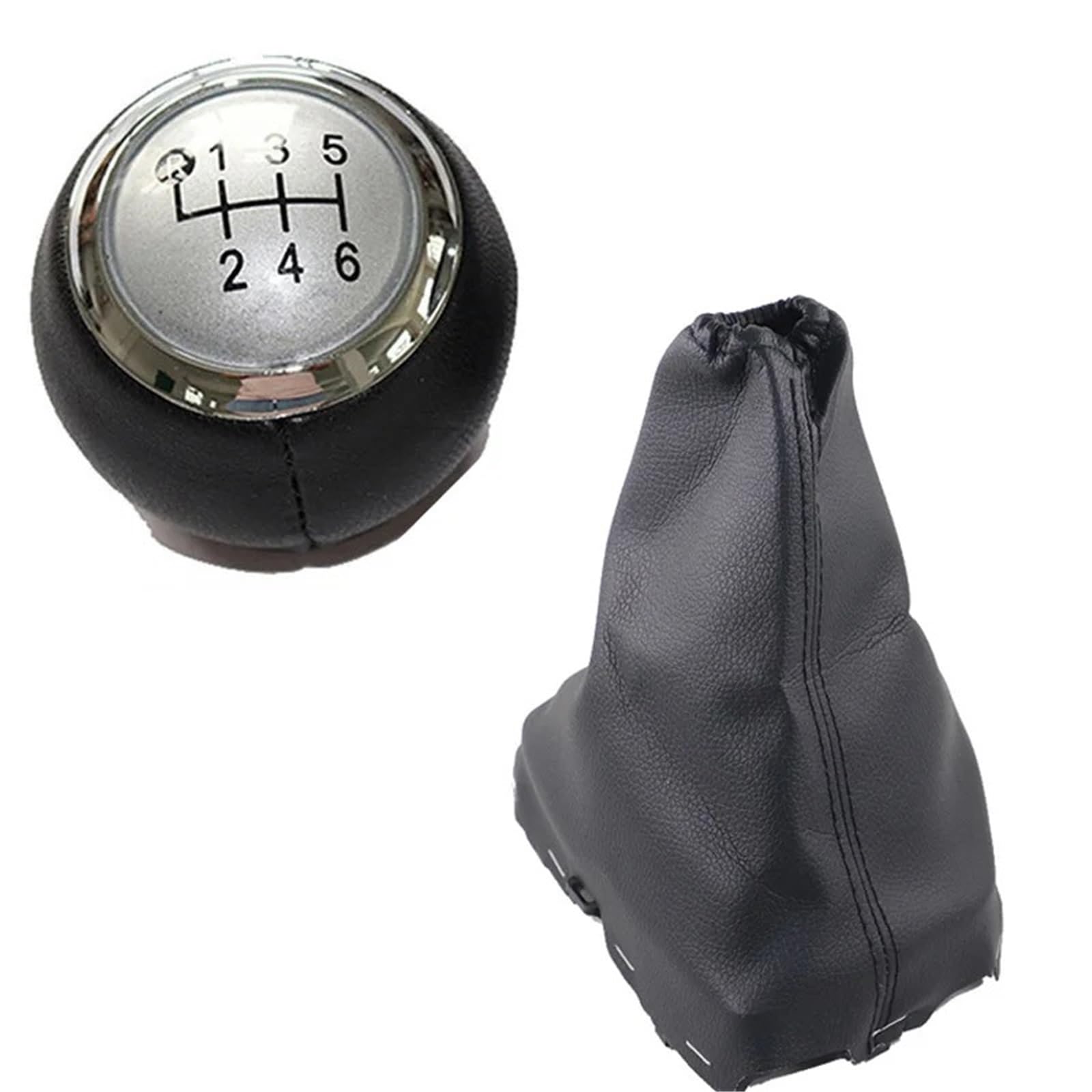 Tusgt 6 Speed Silver Knob Manual For Toyota For Corolla E18 E180 2013-2018 Gear Stick Shift Knob Gearbox Boot Handle Lever(6 Speed Silver)