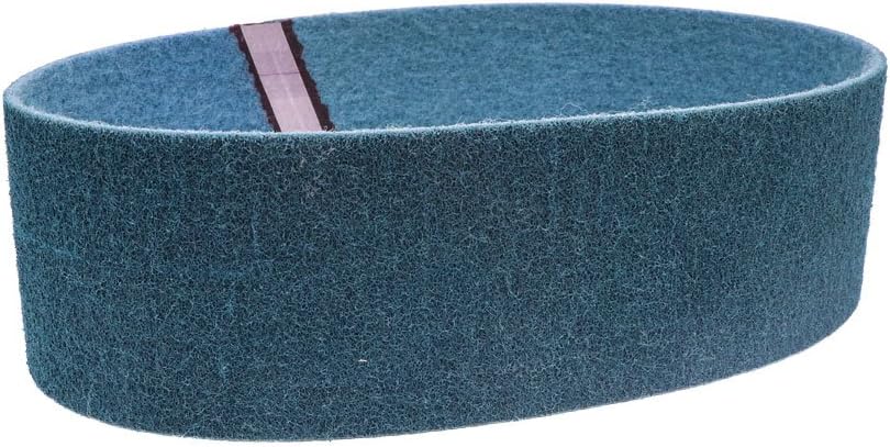 Sanding Belt Non Woven 6 X 48 Very Fine (Blue) Surface Conditioning Belt for Sanding, deburring & Finishing