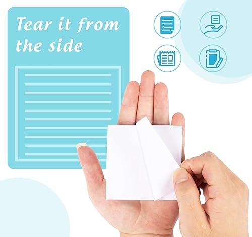 Miniatura 3 de Notas adhesivas blancas de 3 x 3 pulgadas, 10 blocs de notas autoadhesivas, 100 hojasbloc de notas súper adhesivas, 1000 hojas de notas adhesivas