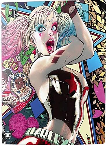 Skinit Decal Gaming Skin Compatible with PS5 Console - Officially Licensed DC Comics Harley Quinn Action Pose Design