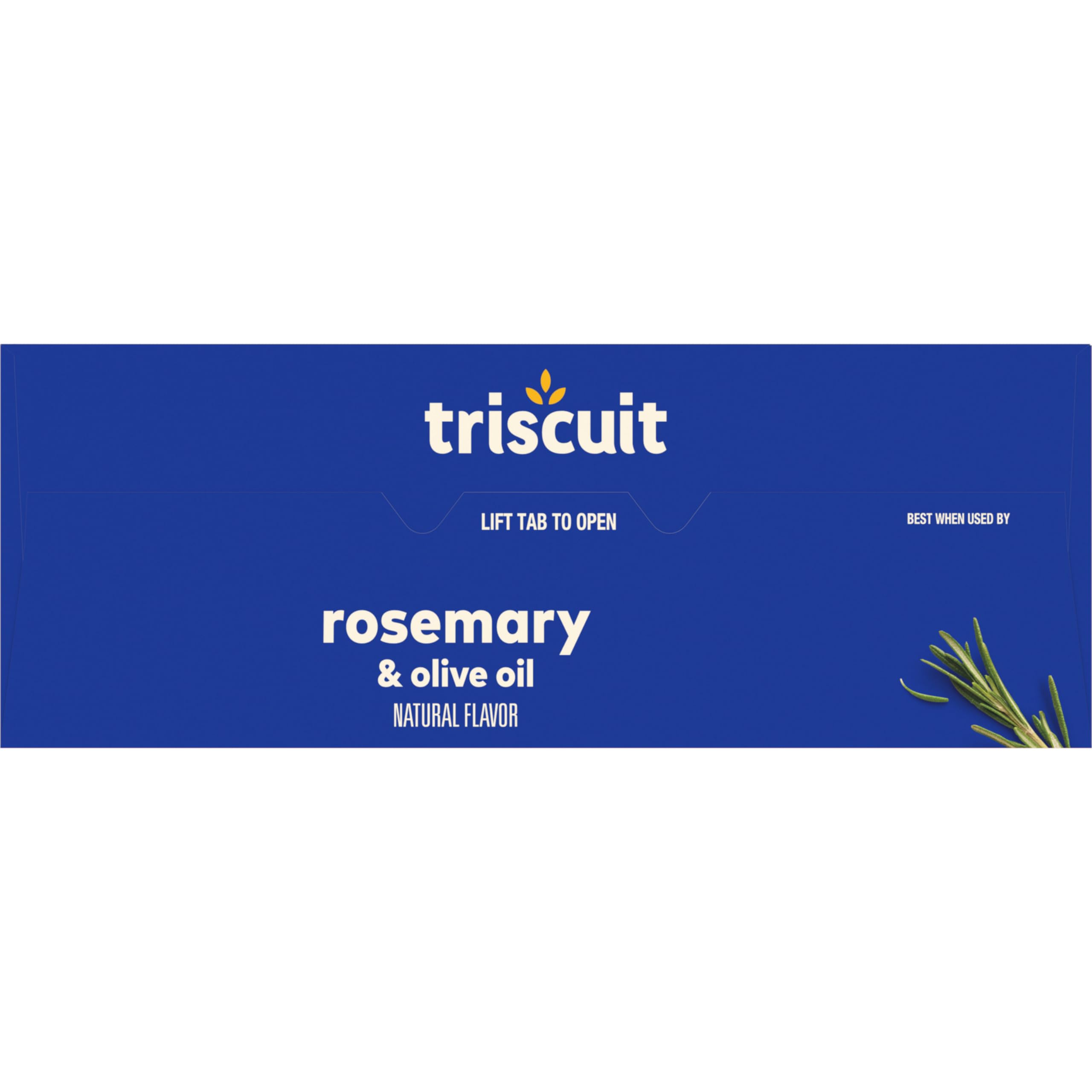 Triscuit Galletas de trigo de grano entero con aceite de romero y oliva, tamaño familiar, 6 cajas de 12.5 onzas