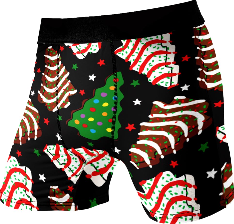 Funny Christmas Boxer Briefs for Men &ndash; Stretchy Moisture Wicking Underwear Holiday Gag Gift...