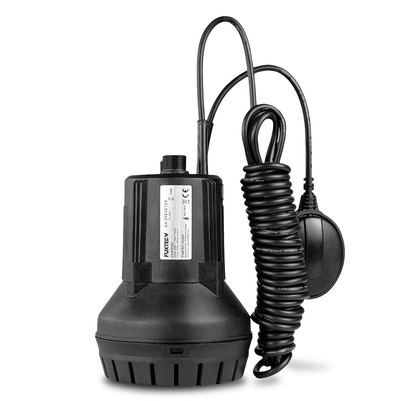 FUXTEC Regentonnenpumpe FX-RTP350 - Tauchpumpe für die Regentonne - Wasserpumpe mit 350W und 11m Förderhöhe