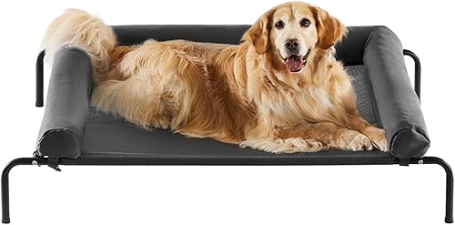 Miniatura 10 de RRPETHOME Cama Grande Elevada y Refrescante para Perros, Camas Elevadas para Perros Grandes, Cama Elevada para Mascotas al Aire Libre, Cama de