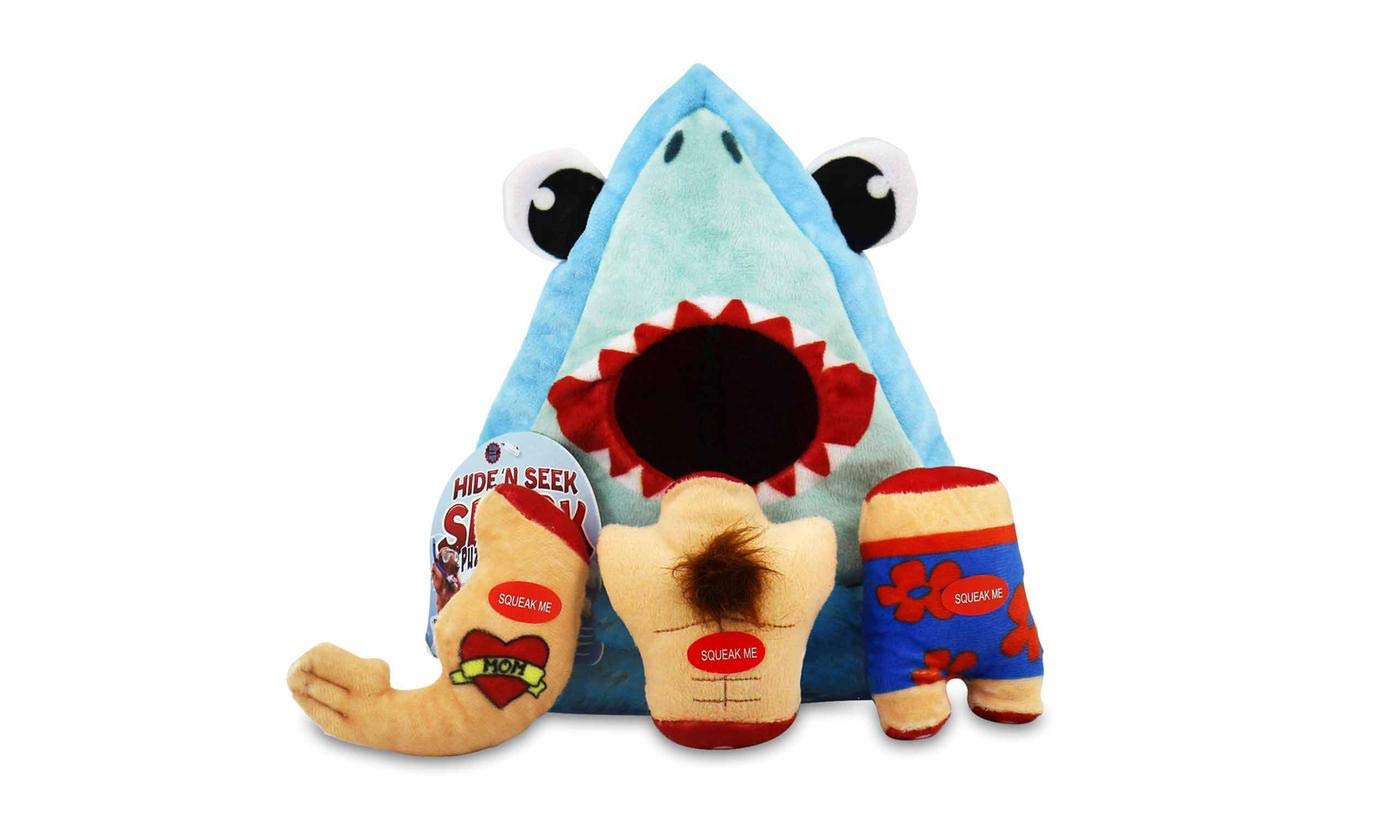Bow Wow Pet Shark Hide And Seek Plush Dog Toy Desertcart INDIA