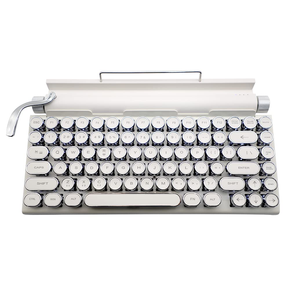 Buy Retro Typewriter Keyboard,Adventurers 75 Layout 83 Keys Wireless