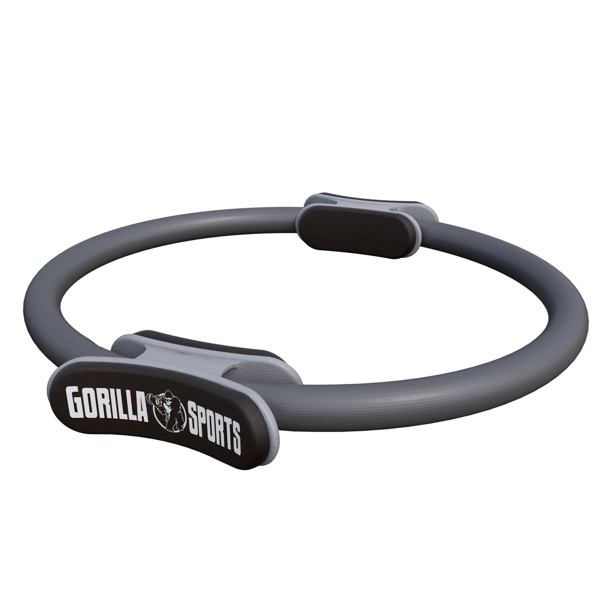 GORILLA SPORTS® Anillo de pilates, 36 cm, doble agarre, antideslizante y superligero, póster de entrenamiento y bolsa, de goma, color a elegir