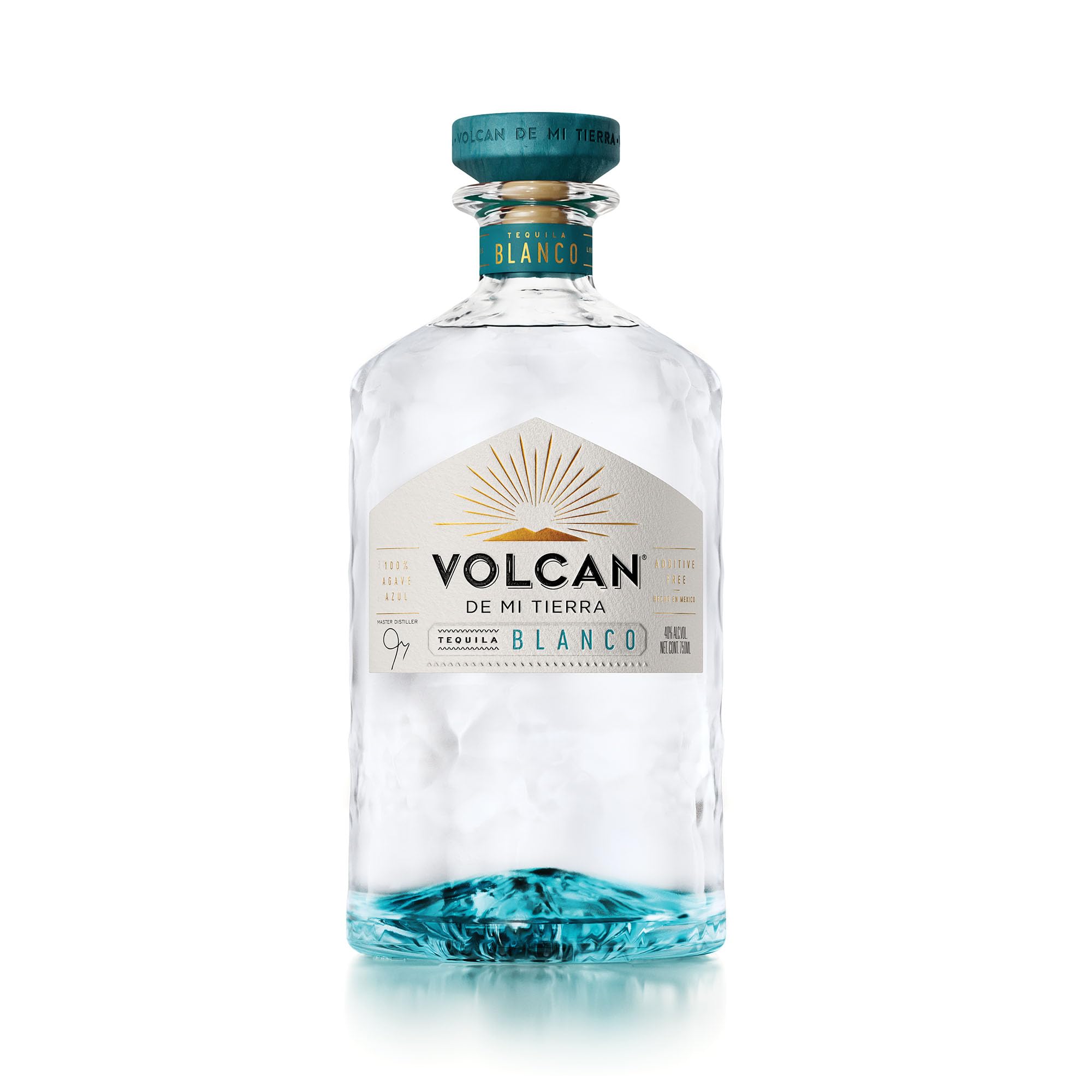 Volcán De Mi Tierra Blanco Tequila, 70cl | Premium-Tequila aus 100% Blauer Weber Agave | Hochland & Tiefland | Frisch & komplex mit Zitrus- und Kräuternoten | Für Cocktails & pur