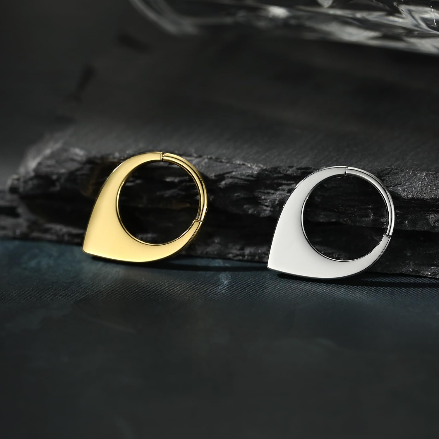PEAKLINK 16G Septum Jewelry Septum Ring and Earrings - Daith, Rook, Conch, Helix, Tragus Piercings - Surgical Steel