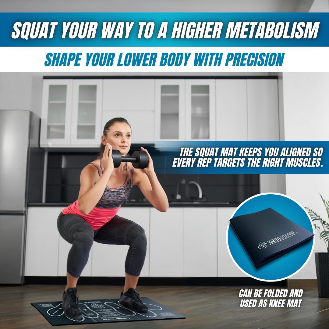 Tappetino per ginocchia per squat, lunghezza 78,1 cm, per esercizi di squat e per muscoli delle gambe, si piega fino a 2,3 cm di spessore, per esercizi di piegatura, addominali e