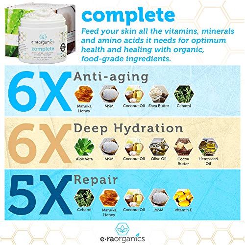 Era Organics Face Moisturizer Cream Advanced Moisturizing 12In1 Dry