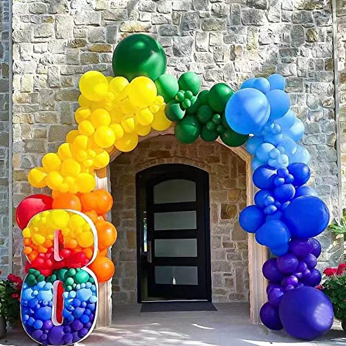 Image of 110Pcs 5 Inch Balloon Assorted Colors, Mini Latex Small Balloon, 5 Inch Latex Balloon for Party Birthday Baby Shower.(Color)