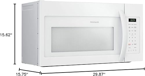 Miniatura 10 de Frig idaire FFMV1846VW - Microondas blanco de 30 pulgadas con capacidad de 1.8 pies cúbicos, 1000 vatios de cocción, bloqueo infantil y 300 CFM en