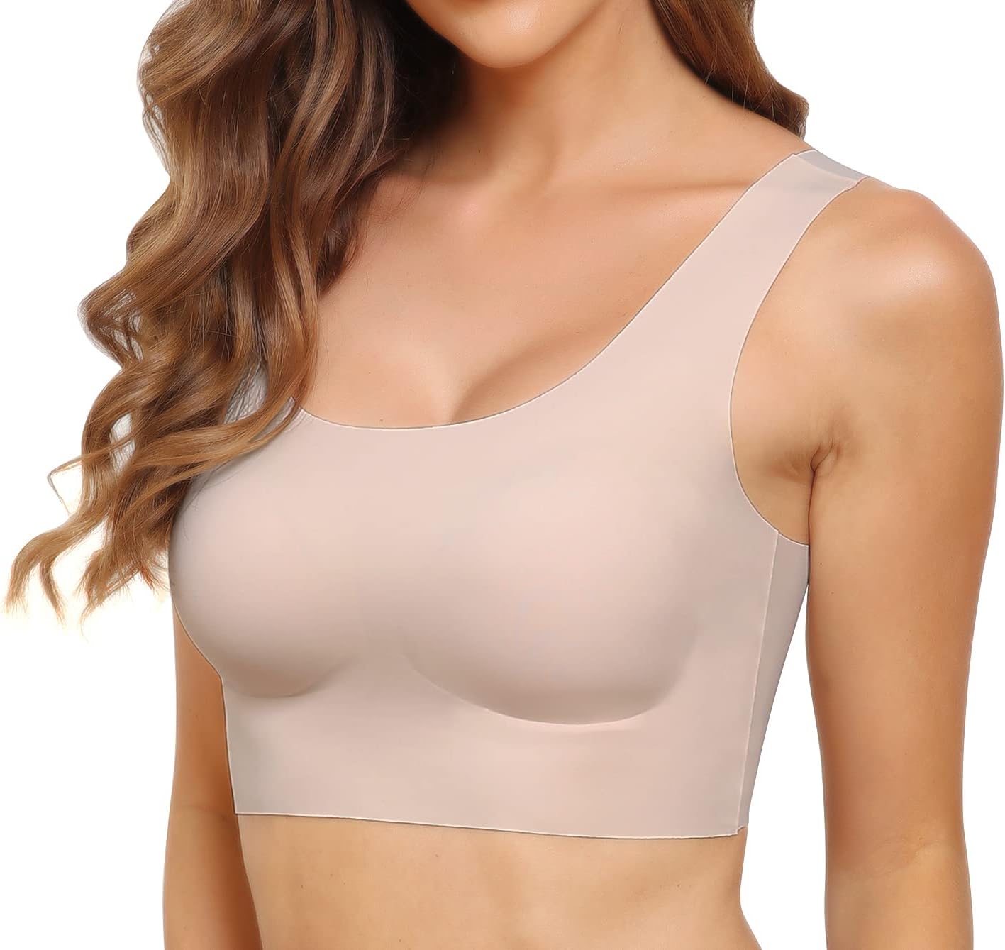 Daily Seamless Bra Comfort Wireless Invisible Bra for Women with Removable Padding