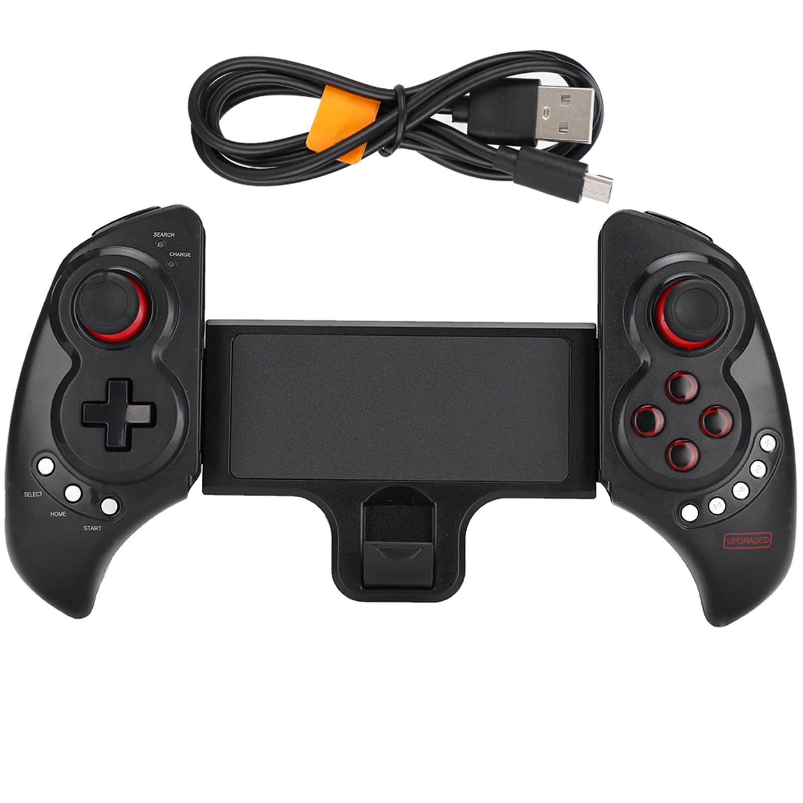 Omquot Gamepad per Controller con Maniglia di Gioco Flessibile in ABS per Computer Tablet, Staffa Flessibile di Grandi Dimensioni, Trasmissione Wireless BT 5.0, Adatto per gli Appassionati di Giochi