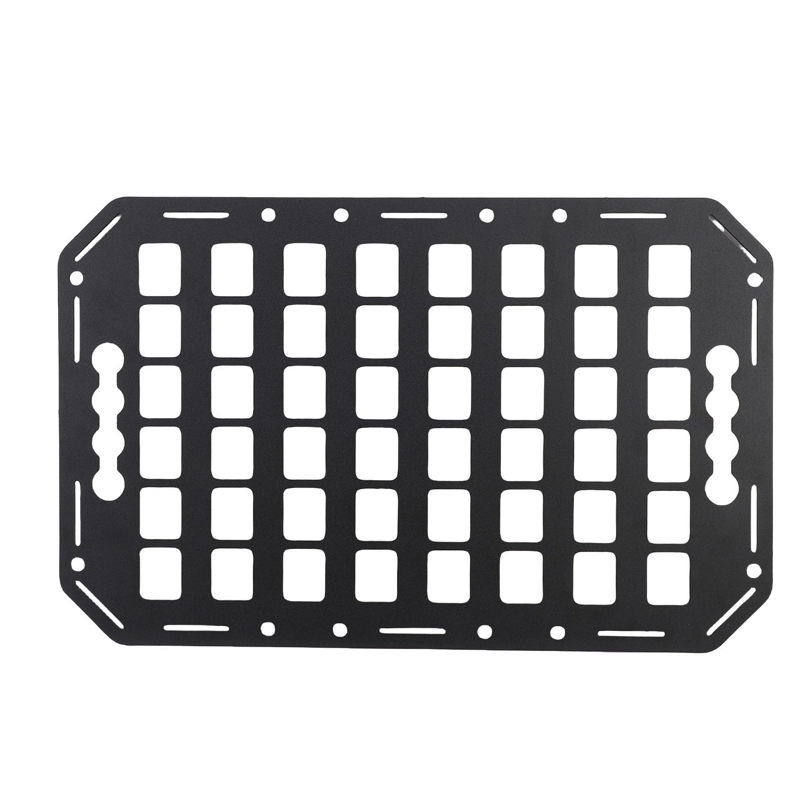 Fockety Pannello Molente a Letto Laterale, 432x273x2mm Aluminium L Traccia Pannello MOLLE Pannello Truck Pannello MOLLE MOLLE Pannello per Berlina SUV Pickup Van RV