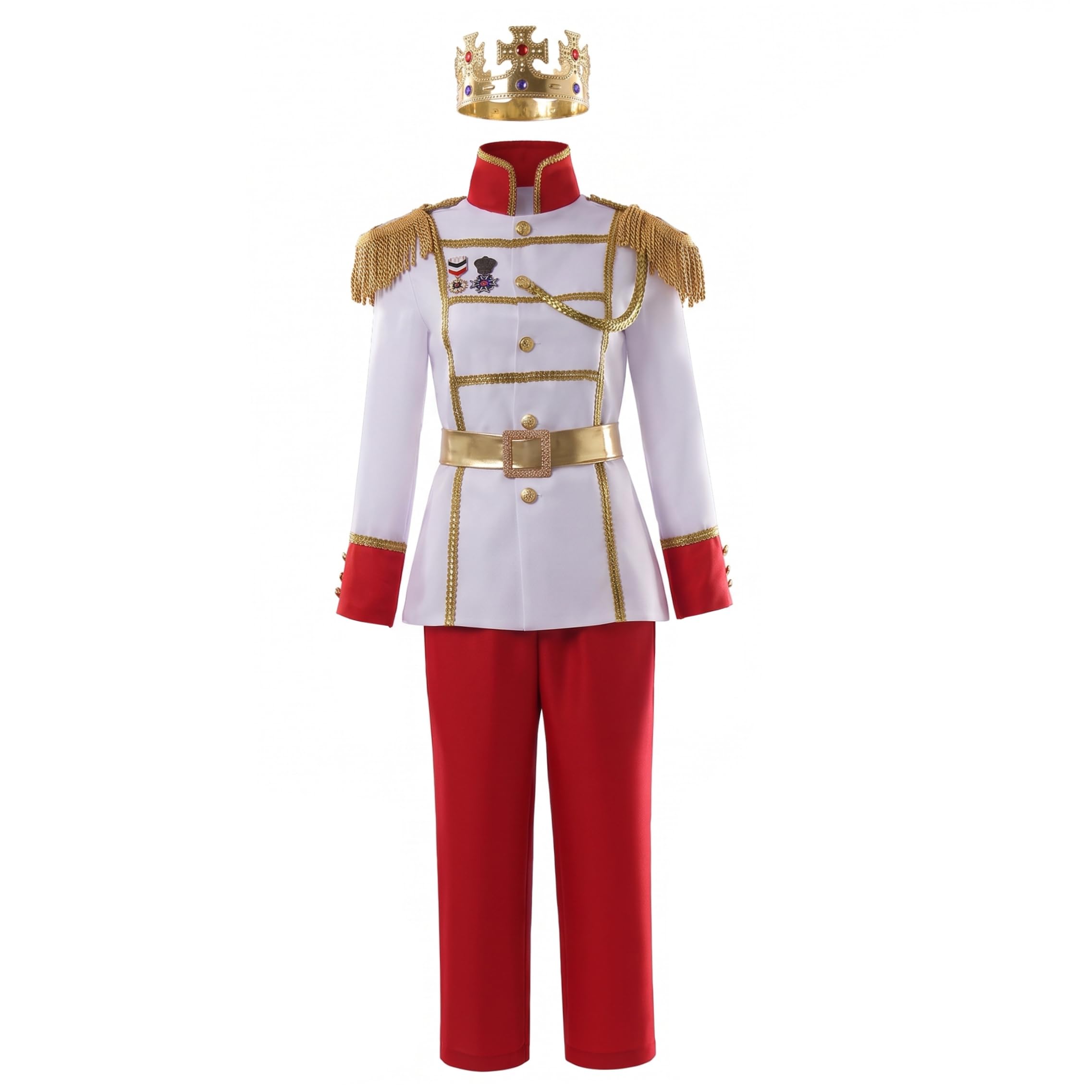 Märchenprinz Kostüm für Herren Prinzenkostüm im Hofstil für Erwachsene Set S