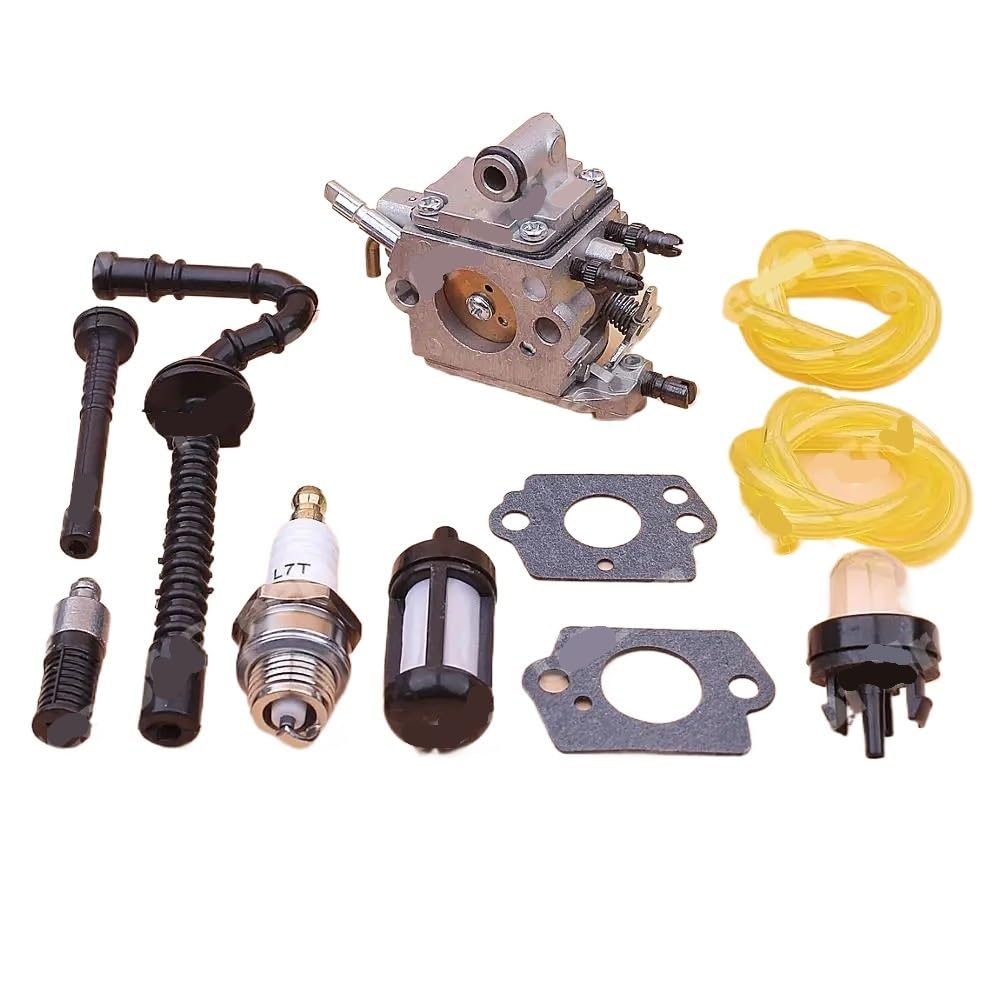 Kit de junta de bujía for motosierra MS192 MS192T MS192TC, carburador, línea de carburador, 1137, 120, 0650