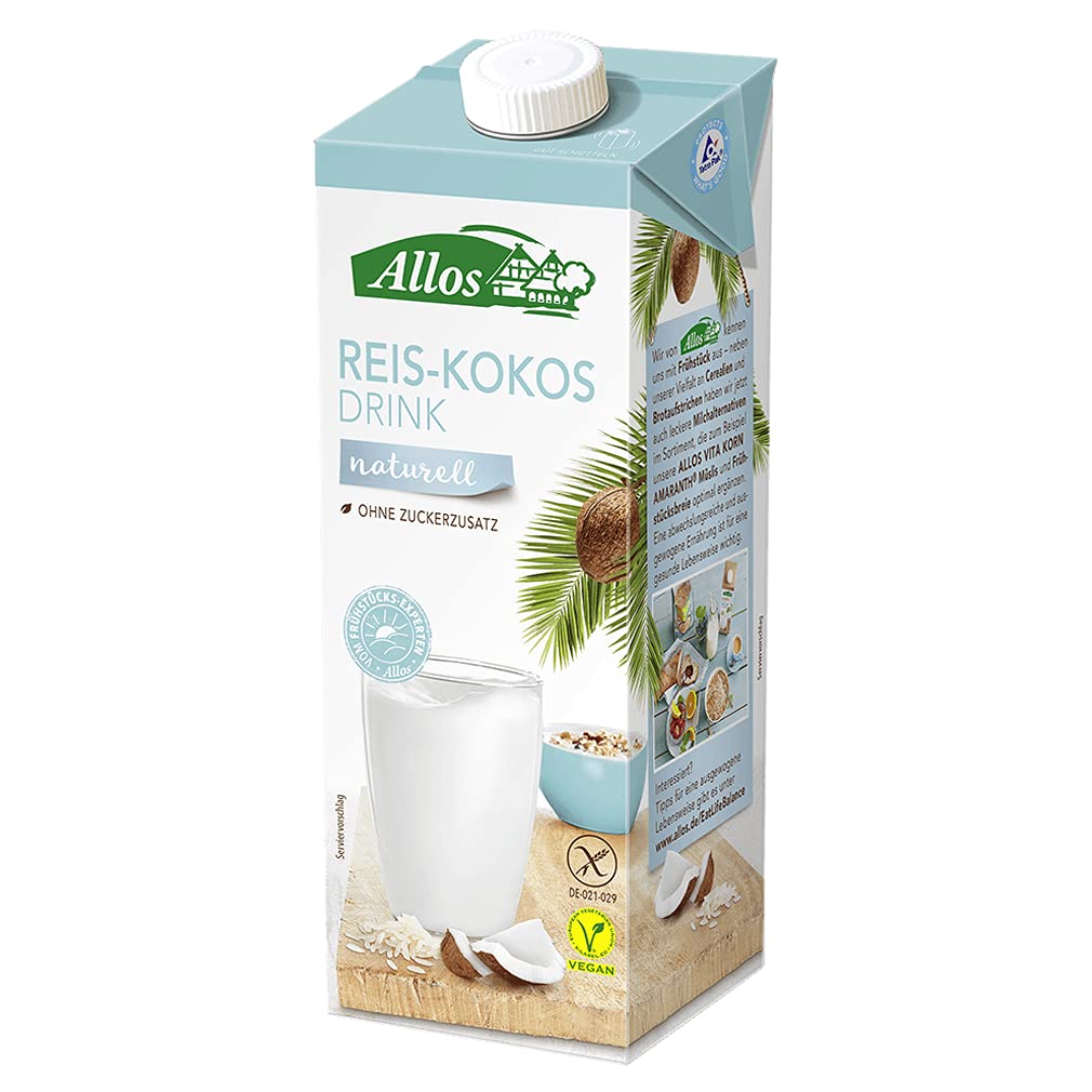Allos Bio Reis-Kokos Drink naturell 6er Pack (6 x 1 L)