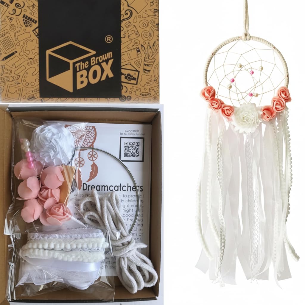 Dream Catcher Making Kit,Art and Craft Kit for Girls 9-12 and for Adults,Hobby kit,Birthday Gift,Return Gift,DIY,Rakhi Gift