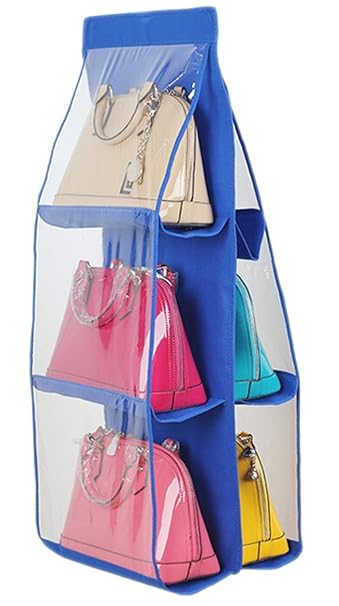 6 pocket hanging purse organizer Clearance