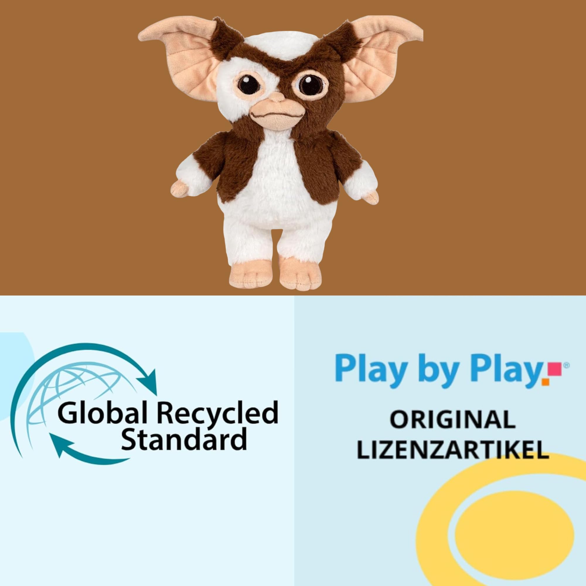 PLAY BY PLAY Gremlins Gizmo Pluszowa zabawka 60 cm XXL – miękka przytulanka z pluszu – kultowa maskotka dla fanów, dzieci i kolekcjonerów