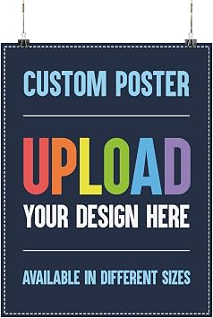 Full Color Posters Custom Copy Printing Upload Your Own Design Personalized Photo to Poster Printing, Wall Art Prints, Promotional and Campaign Ads for Business | Bright & Shiny Paper 8.5 x 11