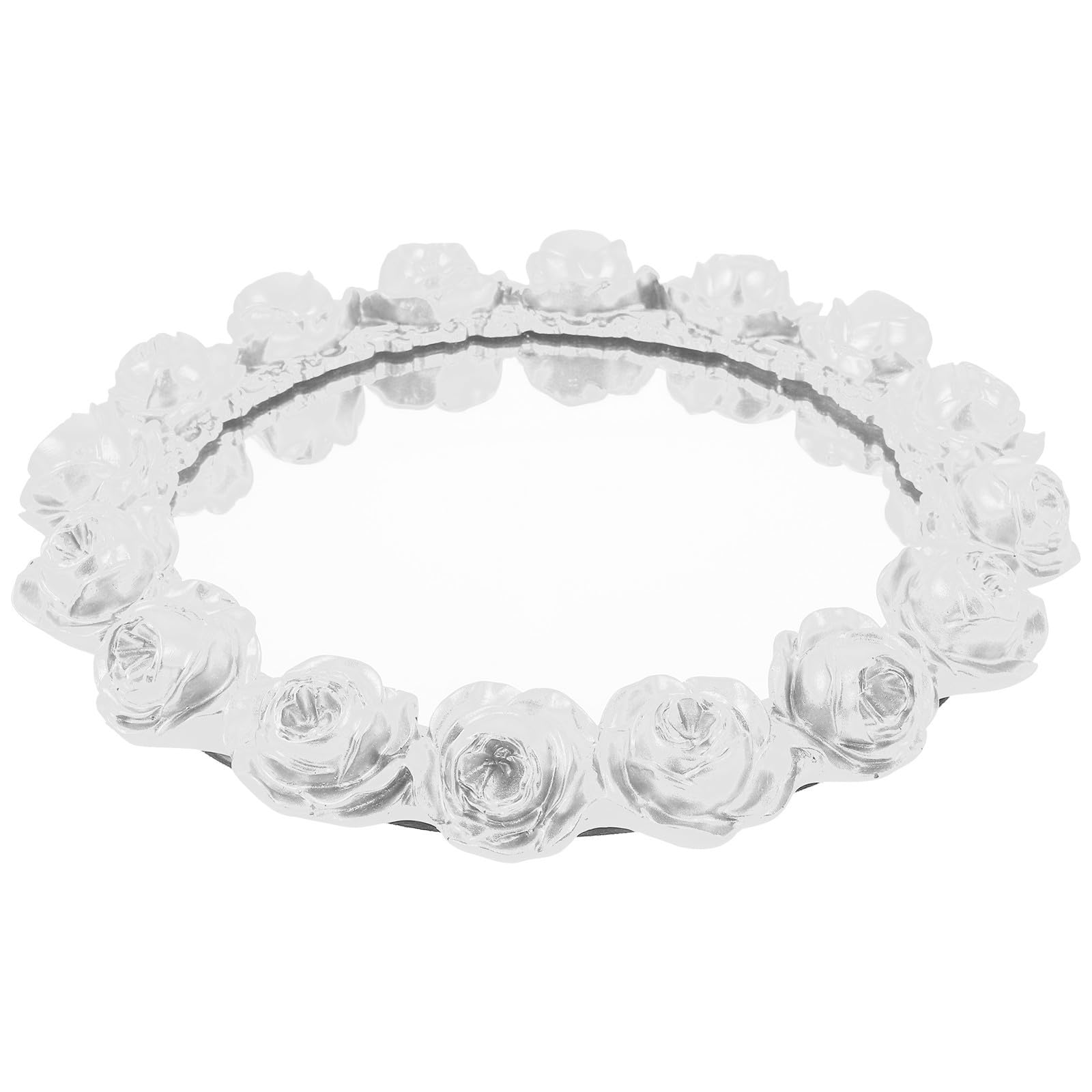 iplusmile Bandeja de Tocador para Almacenamiento de Joyas de Resina Diseño Elegante y Servicio de Alimentos Hogar
