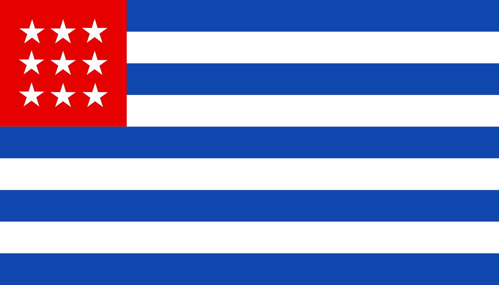 Drapeau El Salvador April 1865 réplique historique fidèle