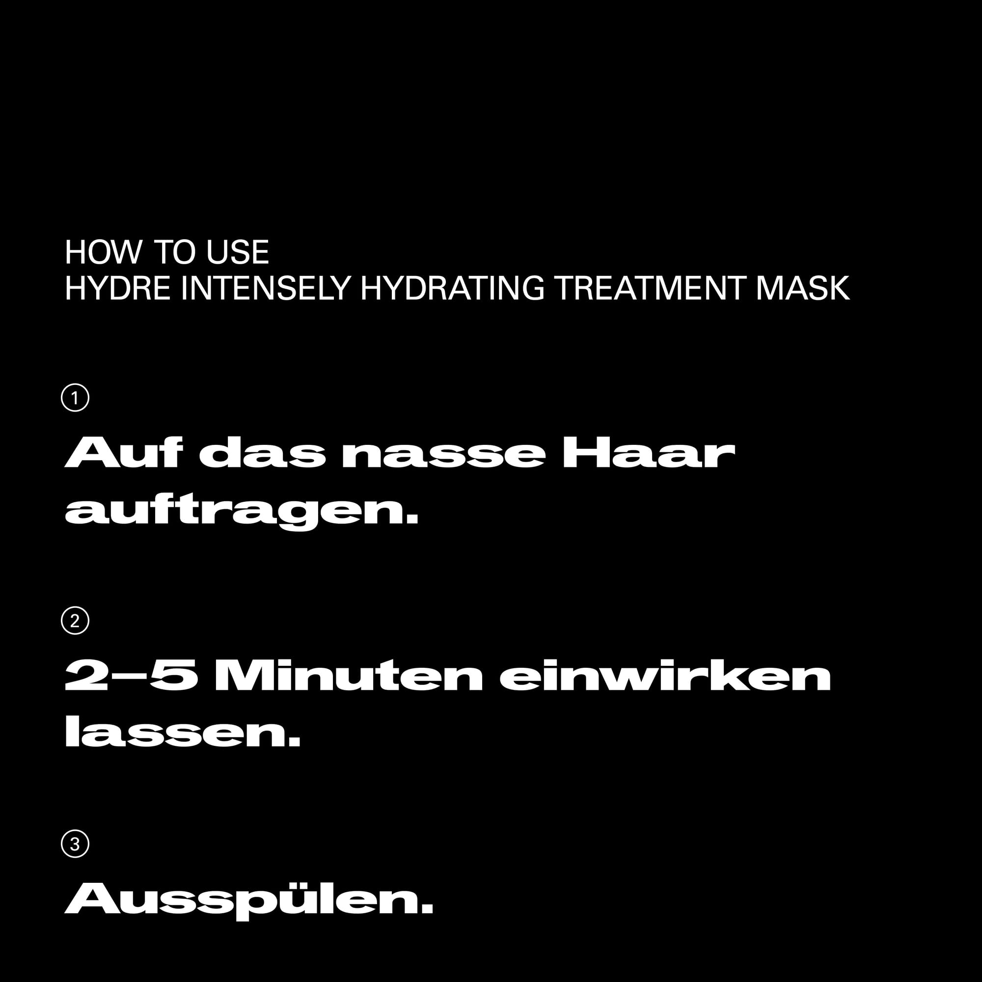 Sebastian Professional Hydre Intensely Hydrating Treatment Maske – Feuchtigkeitsspendende 5 Min. Haarmaske für trockenes, strapaziertes & chemisch behandeltes Haar – Anti-Frizz-Aufbaukur